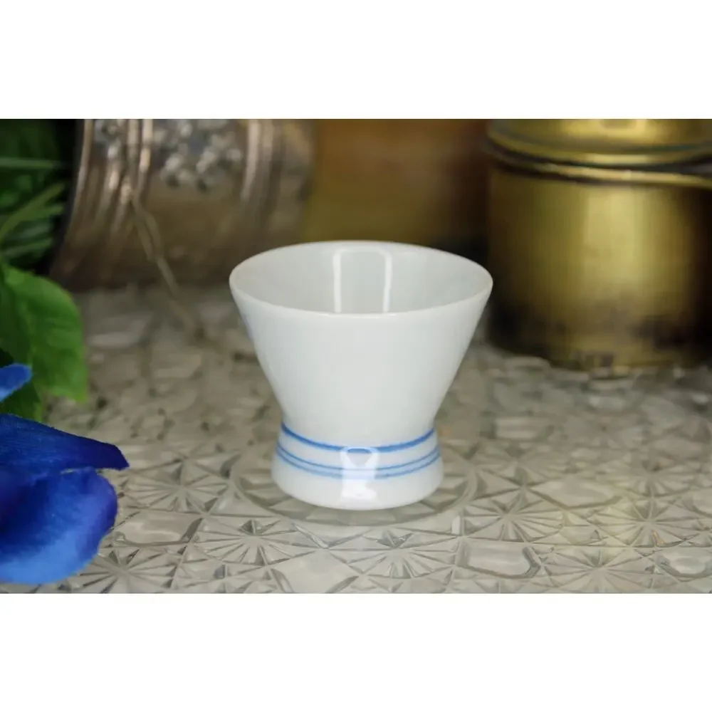 Japanese Blue Floral Tokkuri and Sake Cup Set